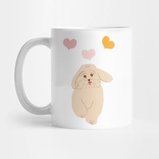 Cute Running Maltipoo Dog Mug